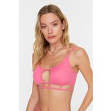 Trendyol Pink Piping Detailed Bandeu Bikini Top Eponuda