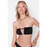 Trendyol Black Strapless Bikini Top Eponuda