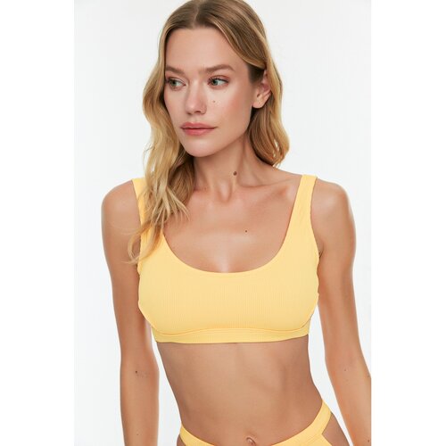 Trendyol Orange Textured Cut Out Detailed Bikini Top EPonuda