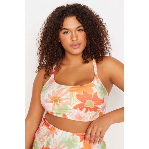 Trendyol Curve Plus Size Bikini Top Multi Color Eponuda
