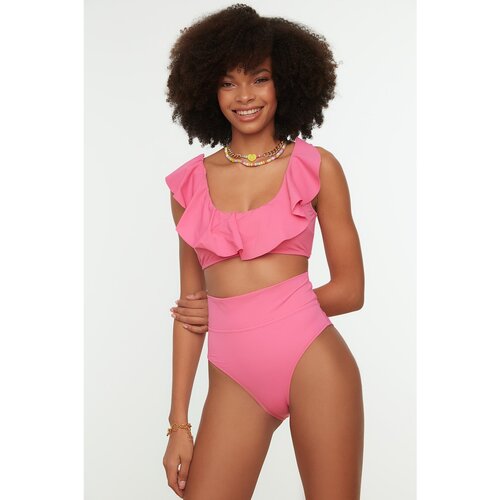 Trendyol Pink Frill Detailed Bikini Bottoms Eponuda