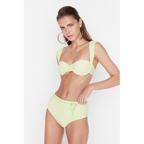 Trendyol Mint Accessory Detailed Textured Bikini Bottoms Eponuda