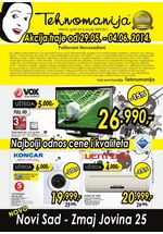 Tehnomanija katalog TV i bela tehnika Novi Sad