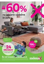 Mömax sedežne in zofe Katalog Akcija
