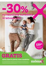 Mömax vzmetnice in letvena dna Katalog Akcija