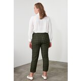 Trendyol Khai Checkered Triangle Waist Closure Carrot Pants | Shoptok.si