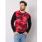 Fashion Hunters Men's red camo sweatshirt
