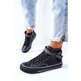 Kesi High Heeled Sneakers Big Star GG274027 Black Cene