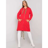 Fashion Hunters Red zip-up hoodie Cene