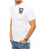 DStreet Polo shirt with embroidery white PX0392 | shoptok.hr