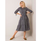 Fashion Hunters Dress with gray and black stripes Cijene