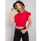 Fashion Hunters Women's red t-shirt Cene