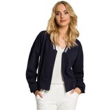 Made Of Emotion Woman's Jacket M347 Navy Blue | shoptok.hr