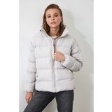 Trendyol Ženska jakna na napuhavanje siva Cene