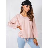 Fashion Hunters Prašnjava ružičasta bluza velikog formata od pamuka Cene