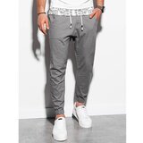 Ombre Muške pantalone P885 bele siva Cene
