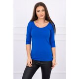 Kesi Round neckline blouse mauve-blue | shoptok.hr