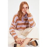 Trendyol Camel Color Block Polo Collar Knitwear Sweater | Shoptok.si