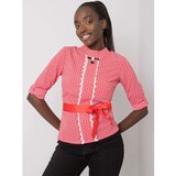 Fashion Hunters White and red Tiana patterned blouse | Shoptok.si