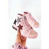 Kesi Children's High Sneakers With A Zipper BIG STAR II374030 Pink Cene