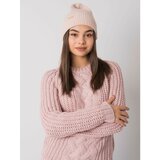 Fashion Hunters RUE PARIS Dirty pink knitted cap Cene
