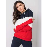 Fashion Hunters Navy blue and red sweatshirt set Cene