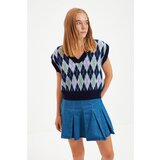 Trendyol Navy Blue Jacquard Knitwear Sweater Cijene