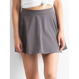 Fashion Hunters Dark gray elongated miniskirt | shoptok.hr