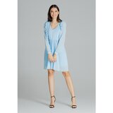 Lenitif Ženska haljina L083 plava | siva Cene