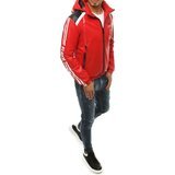 DStreet Red men's transitional hooded jacket TX3446 braon | tamnocrvena | crvena Cene