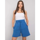 Fashion Hunters Dark blue cotton shorts | shoptok.hr