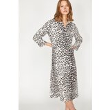 Koton Women's Brown Leopard Pattern Dress 9YA88325PW | shoptok.hr