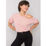 Fashion Hunters Dusty pink cotton blouse Cene