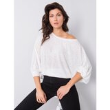 Fashion Hunters White oversize blouse Pearl RUE PARIS | shoptok.hr