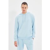 Trendyol Blue Men Regular Fit Long Sleeve Hooded Printed Sweatshirt | shoptok.hr