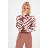 Trendyol Dried Rose Animal Jacquard Knitwear Sweater Cijene