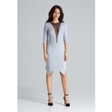 Lenitif Ženska haljina L012 siva | smeđa Cene