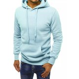 DStreet Light blue men's hoodie BX5107 Cene