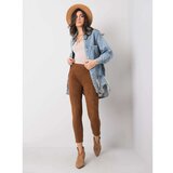 Fashion Hunters Brown fitted pants Cene