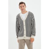 Trendyol Beige Men's Oversize V-Neck Crowbarn Cardigan Cijene
