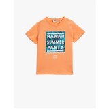 Koton Boy's Powder Printed T-Shirt Short Sleeve Crew Neck Cotton | shoptok.hr