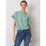 Fashion Hunters Pistachio cotton blouse | shoptok.hr