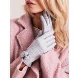 Fashion Hunters Gray checkered women's gloves Cene'.'