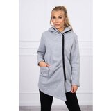 Kesi Padded sweatshirt with hood gray Cene