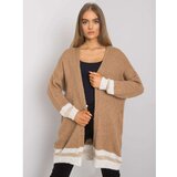 Fashion Hunters OH BELLA Camel knitted cardigan Cene