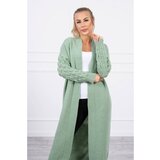 Kesi Sweater with bubbles on the sleeve dark mint | Shoptok.si