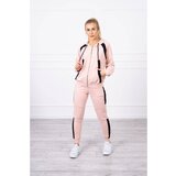 Kesi Sports set with stripes dark powdered pink Cijene