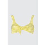 Trendyol Bikini sa žutom teksturom Top bela Cene