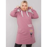 Fashion Hunters Dust pink cotton tunic size plus | Shoptok.si