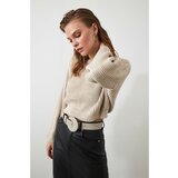 Trendyol Stone Crop and Spanish Sleeve Knitwear Sweater Cene